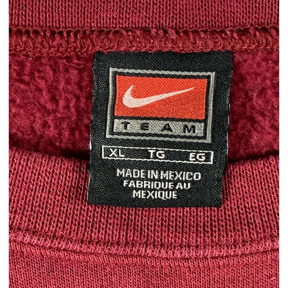 Vintage 90s Nike FSU Florida State Seminoles Center Swoosh Crewneck Sweatshirt - Picture 2 of 9